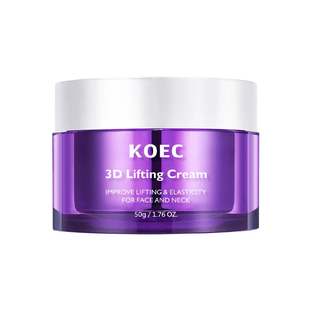 KOEC 3D Lifting Face And Neck Moisturizer 50g cream tub for firmer skin