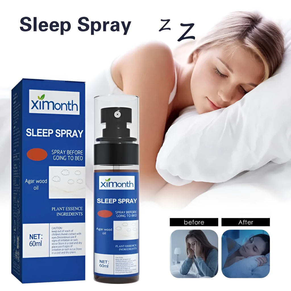 60ml aromatherapy sleep care spray bottle for body stress relief and bedtime relaxation