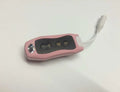 Waterproof Bluetooth mini headset MP3 player in various colours, showing compact size.