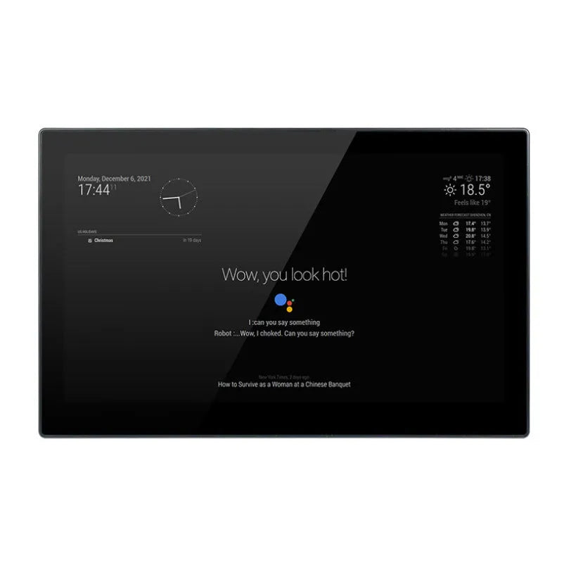 13.3-inch integrated computer voice assistant touch display with CM4 main control and ABS plastic housing