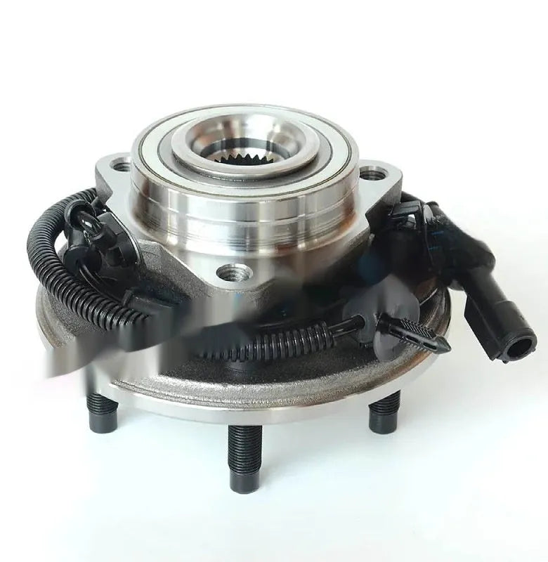 Black bearing steel wheel hub assembly for Ford Explorer with integrated bearing flange