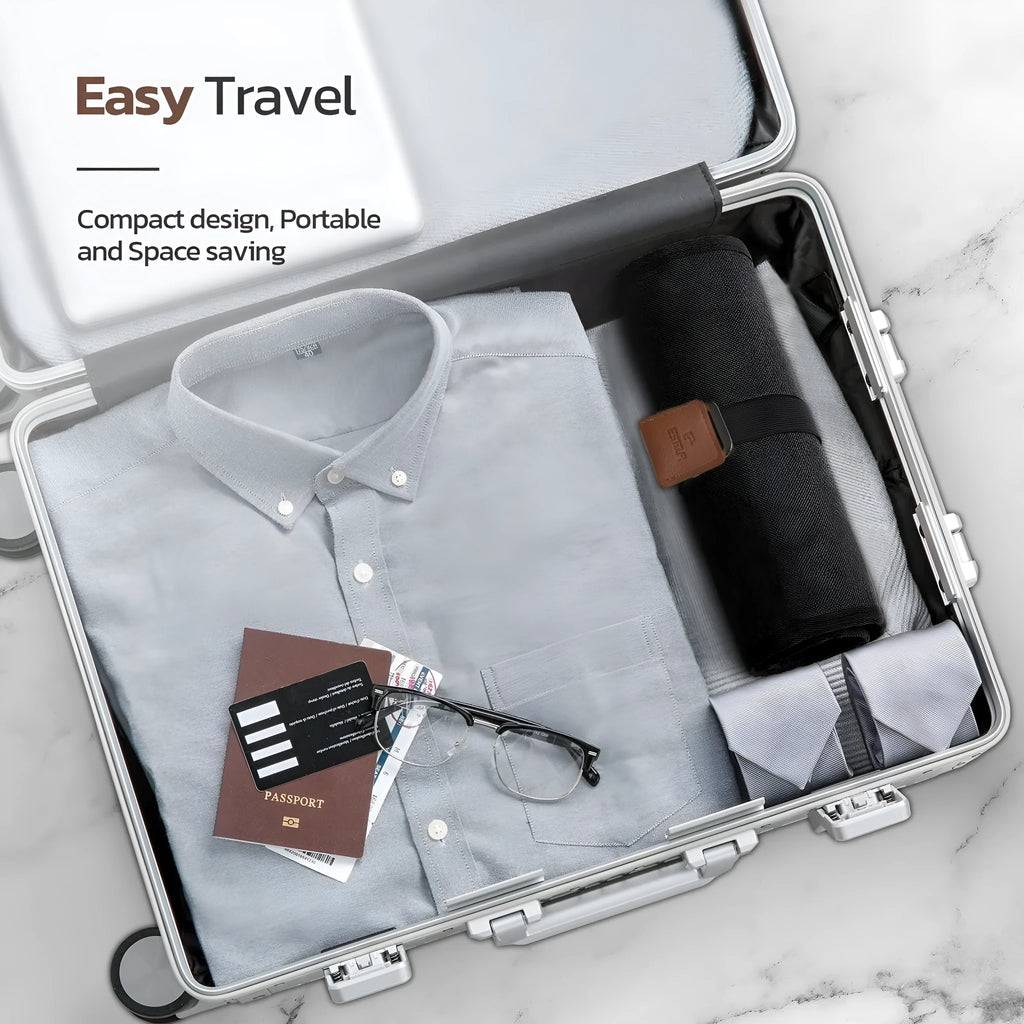 Men's portable PU wash bag travel buggy bag in black or light brown with simple modern style