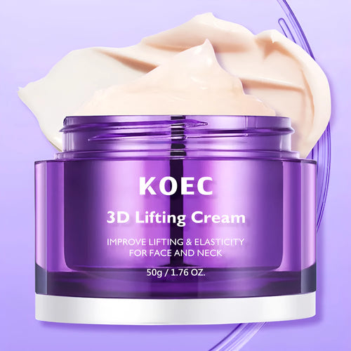 KOEC 3D Lifting Face And Neck Moisturizer 50g cream tub for firmer skin