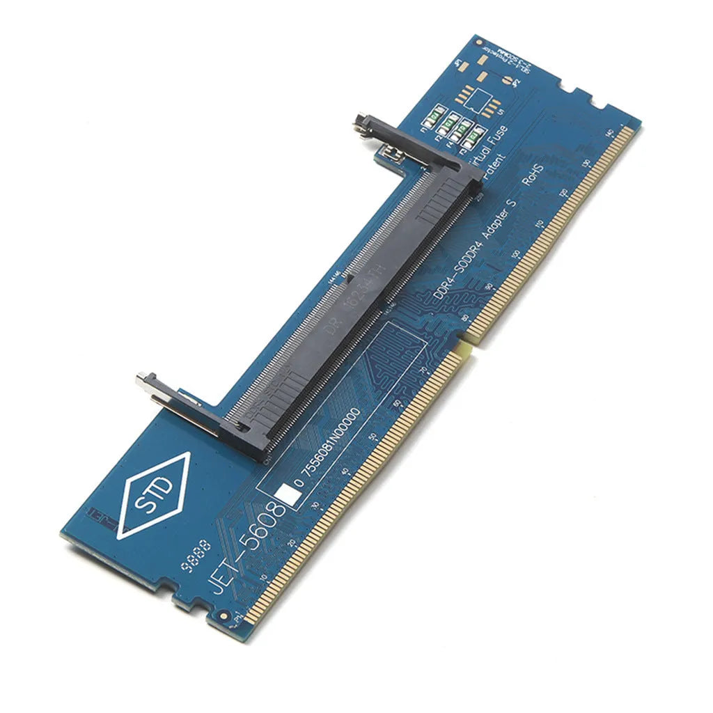 DDR4 laptop to desktop memory adapter card with electrostatic bag for testing laptop memory on desktop systems