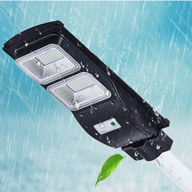 60W integrated solar street light with remote control for outdoor installation