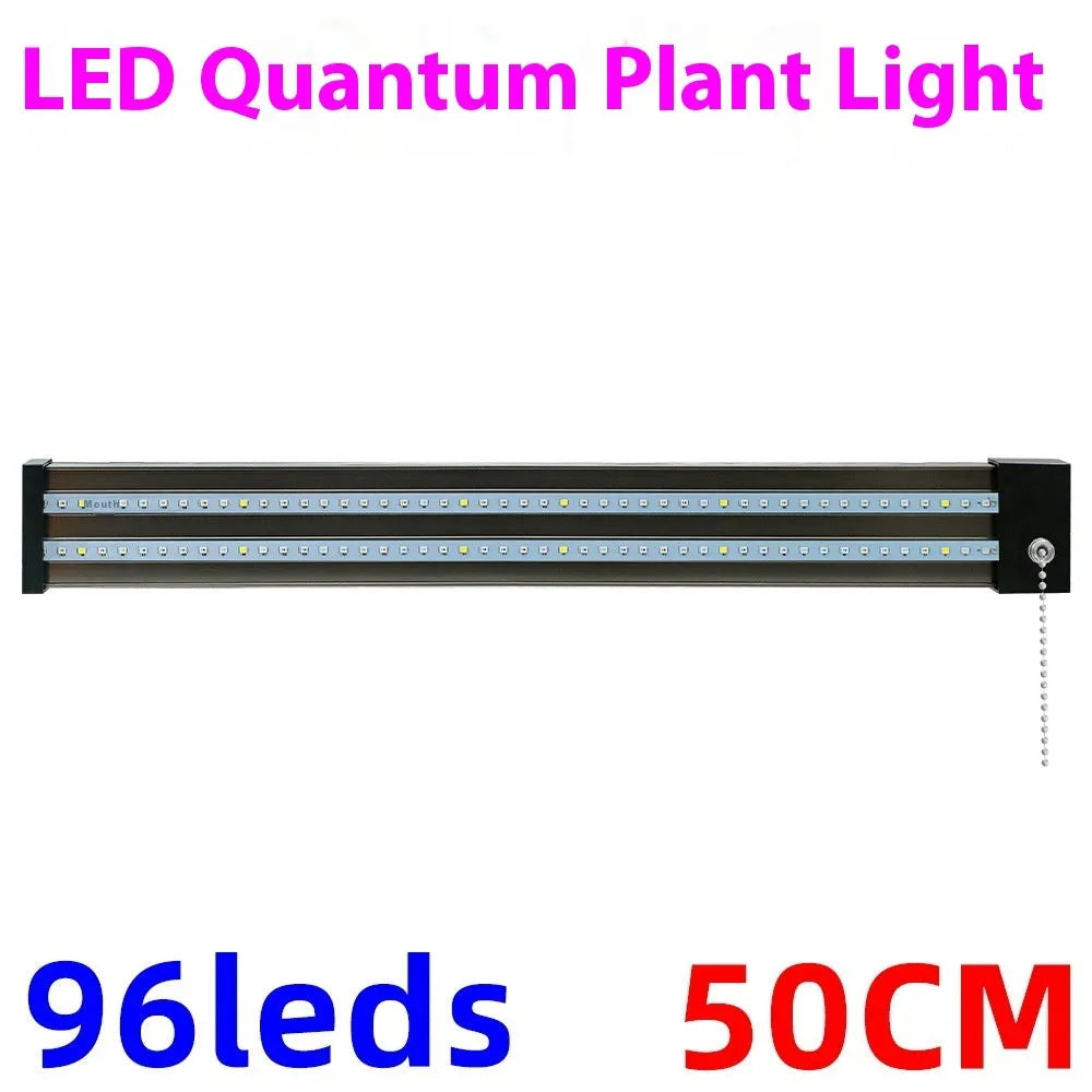 LED grow light bar with 384 full-spectrum LED beads, PC shell, 30cm 50cm or 100cm length