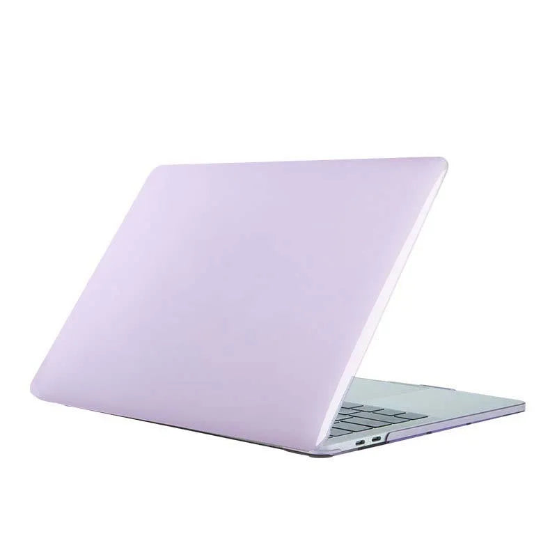 Plastic transparent hard shell case for MacBook Air Pro with see-through logo