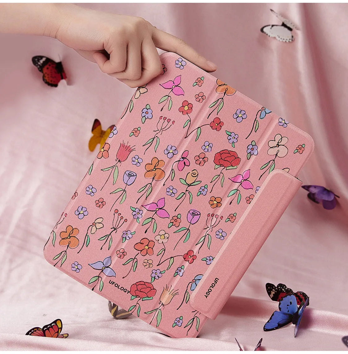 Magnetic closure protective sleeve for iPad Air 4 and Air 5 tablets