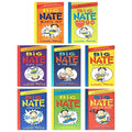 Big Nate 8-Book Box Set showing eight paperback volumes by Lincoln Peirce in a cardboard box