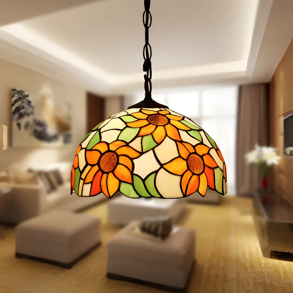 European retro Baroque chandelier with coloured glaze finish and abstract modelling.