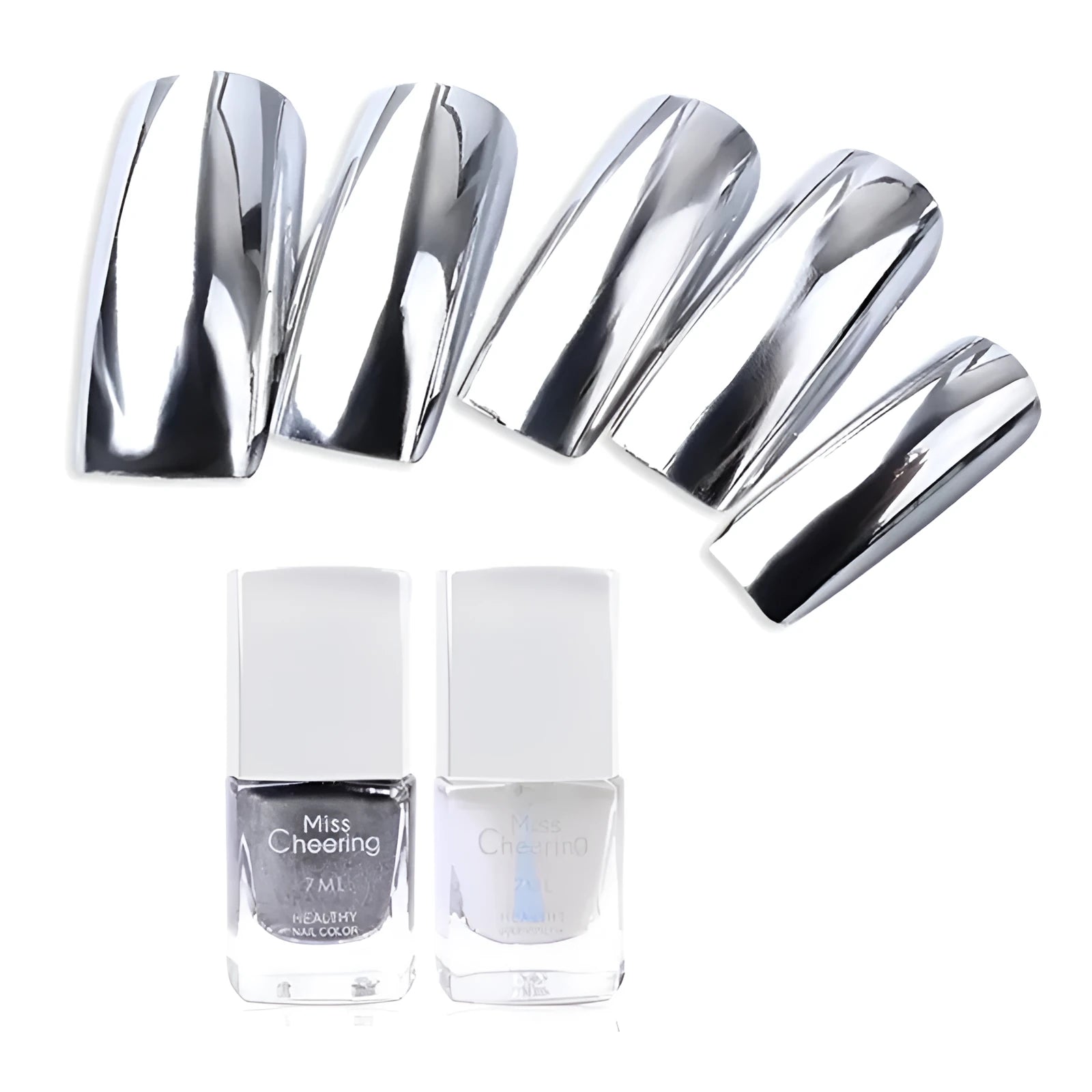 Mirror Nail Polish high-shine chrome finish reflective mirror effect nail lacquer