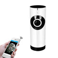 Wireless IP camera with bracket and charger, supporting cloud storage and 128GB memory card, for baby monitoring.