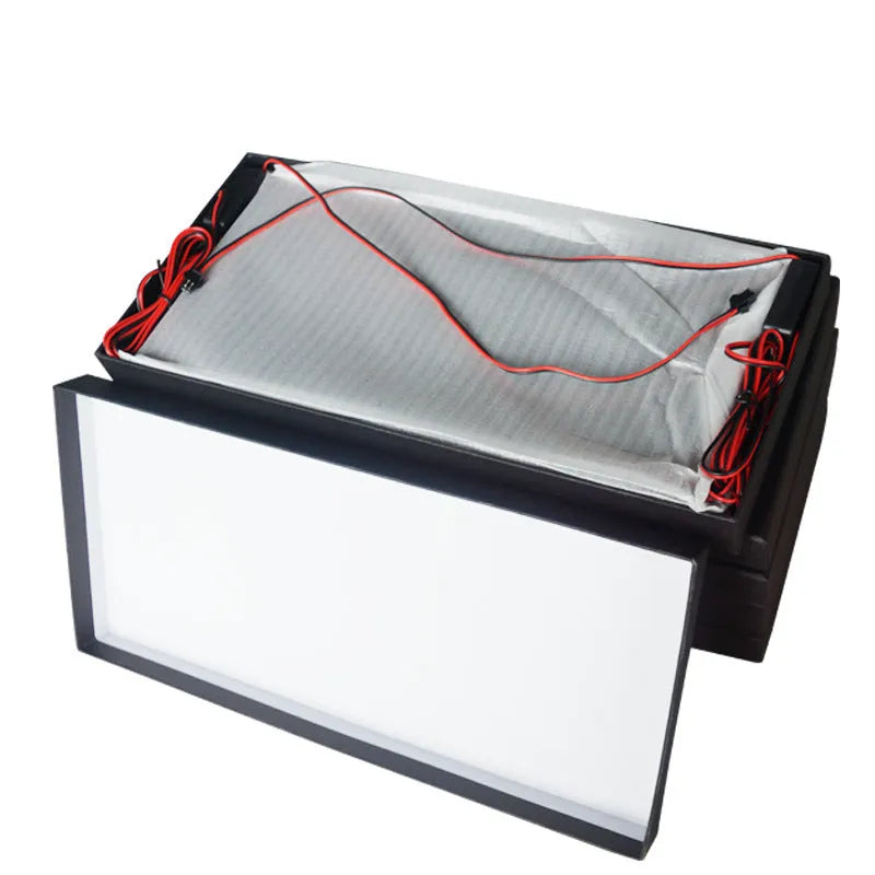 Two flat LED truck licence plate light bars with 15 LEDs each, showing plastic housing.