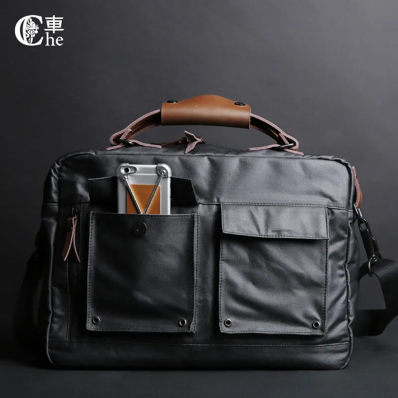 Dpark black laptop bag for 14-15 inch Apple Lenovo computers with adjustable shoulder strap