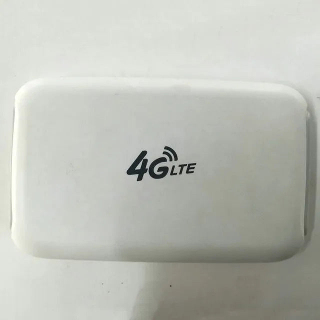 White 4G wireless mini router with SIM card slot dual band 150Mbps antenna