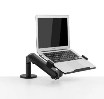 Silver aluminium alloy hover notebook arm bracket computer stand on desk