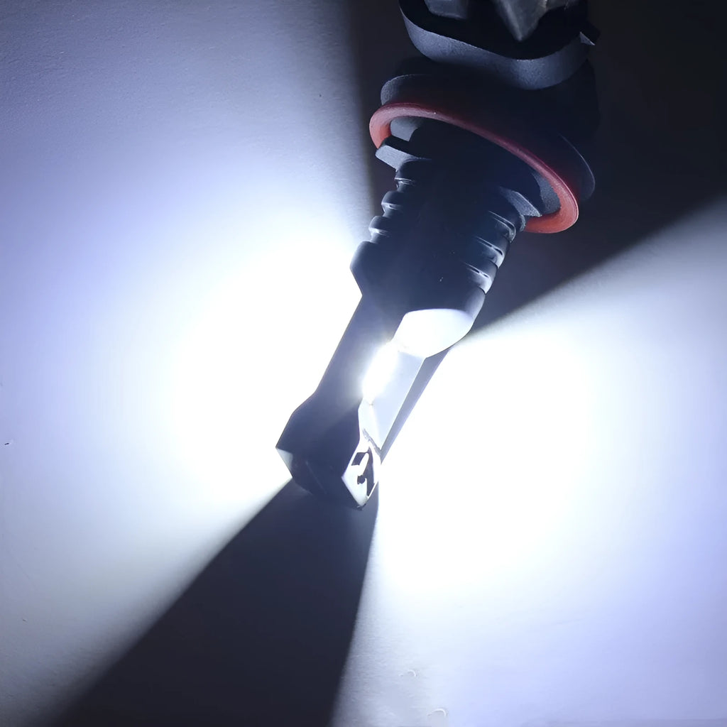 H11 H8 CSP LED front fog lamp headlight with aviation aluminium housing and white 6500K output