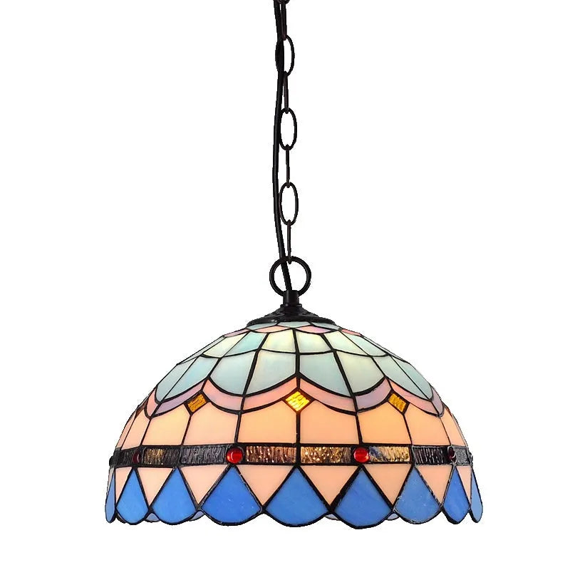 European retro Baroque chandelier with coloured glaze finish and abstract modelling.