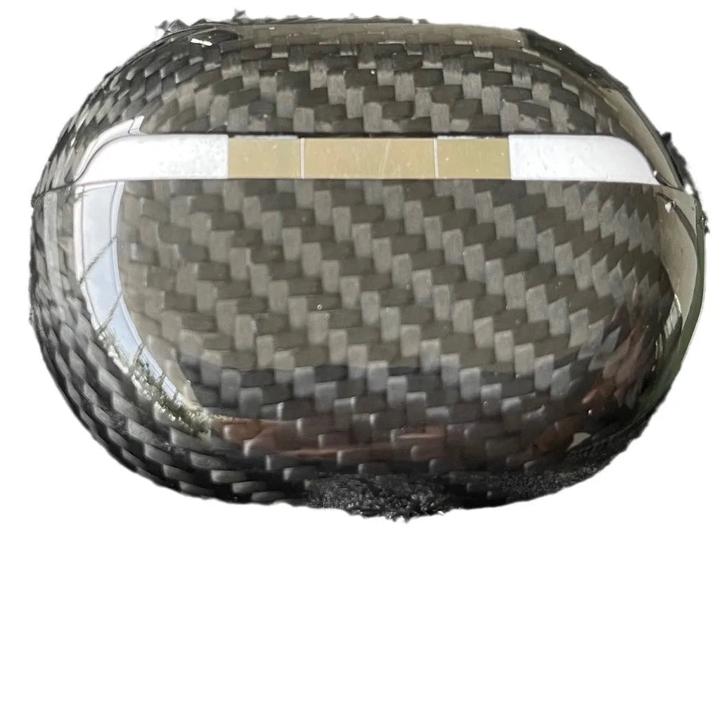 Carbon fibre protective cover for Huawei Freebuds Pro in 3K Light or 3K Matte, universal customised fit, one plastic headphone case.