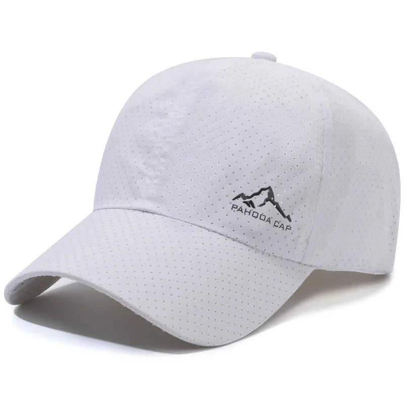 Adjustable polyester baseball cap in dome crown style for summer sun protection