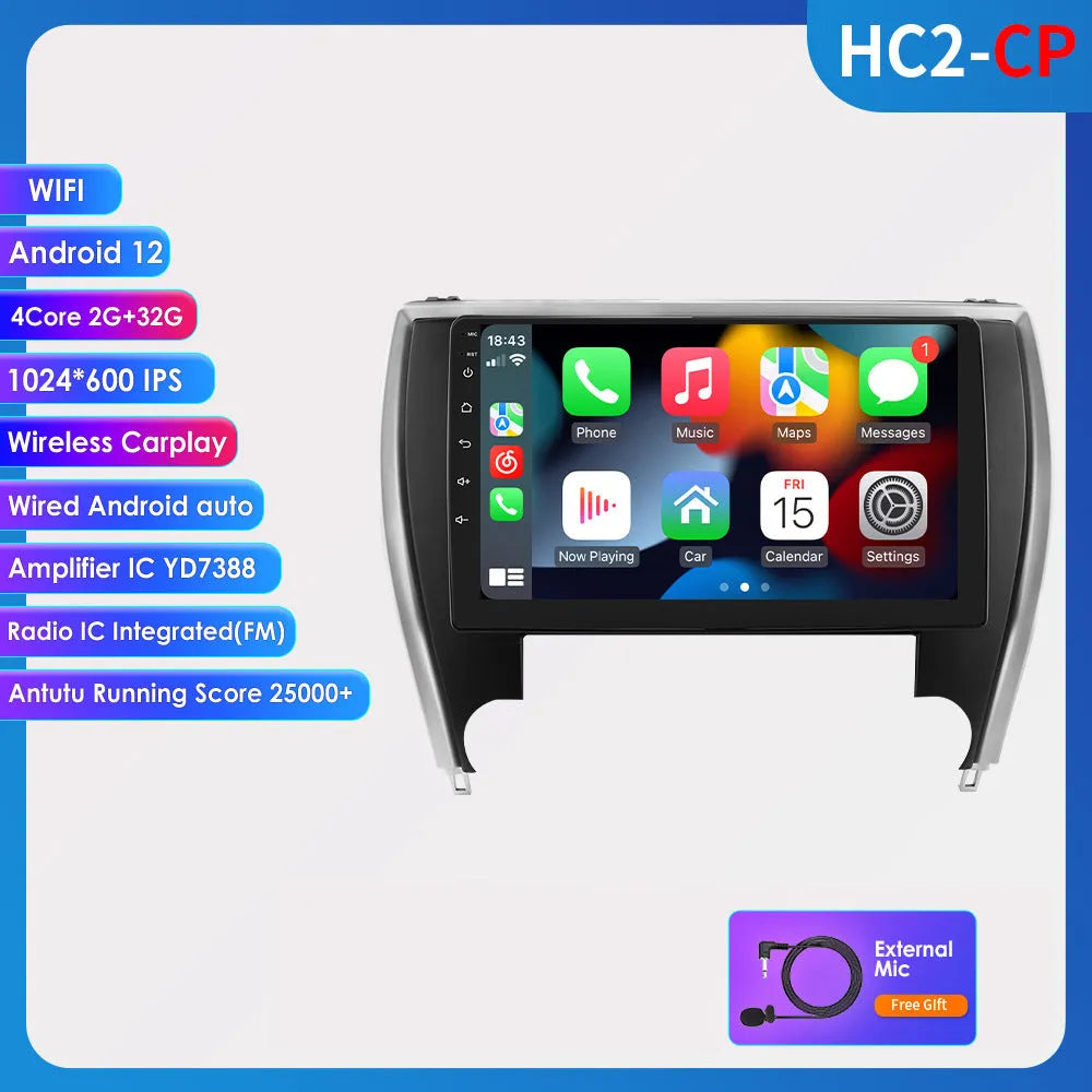 10-inch car navigator all-in-one machine for Toyota Camry 2015 with metal ABS construction