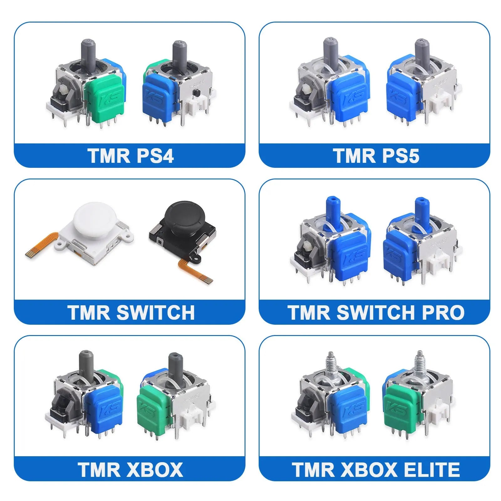 Hall effect magnetic joystick module for PS5 PS4 Switch and XBOX gamepad controllers