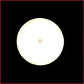 86mm round night light with side push key, built-in battery, 1W, white warm or two-color light