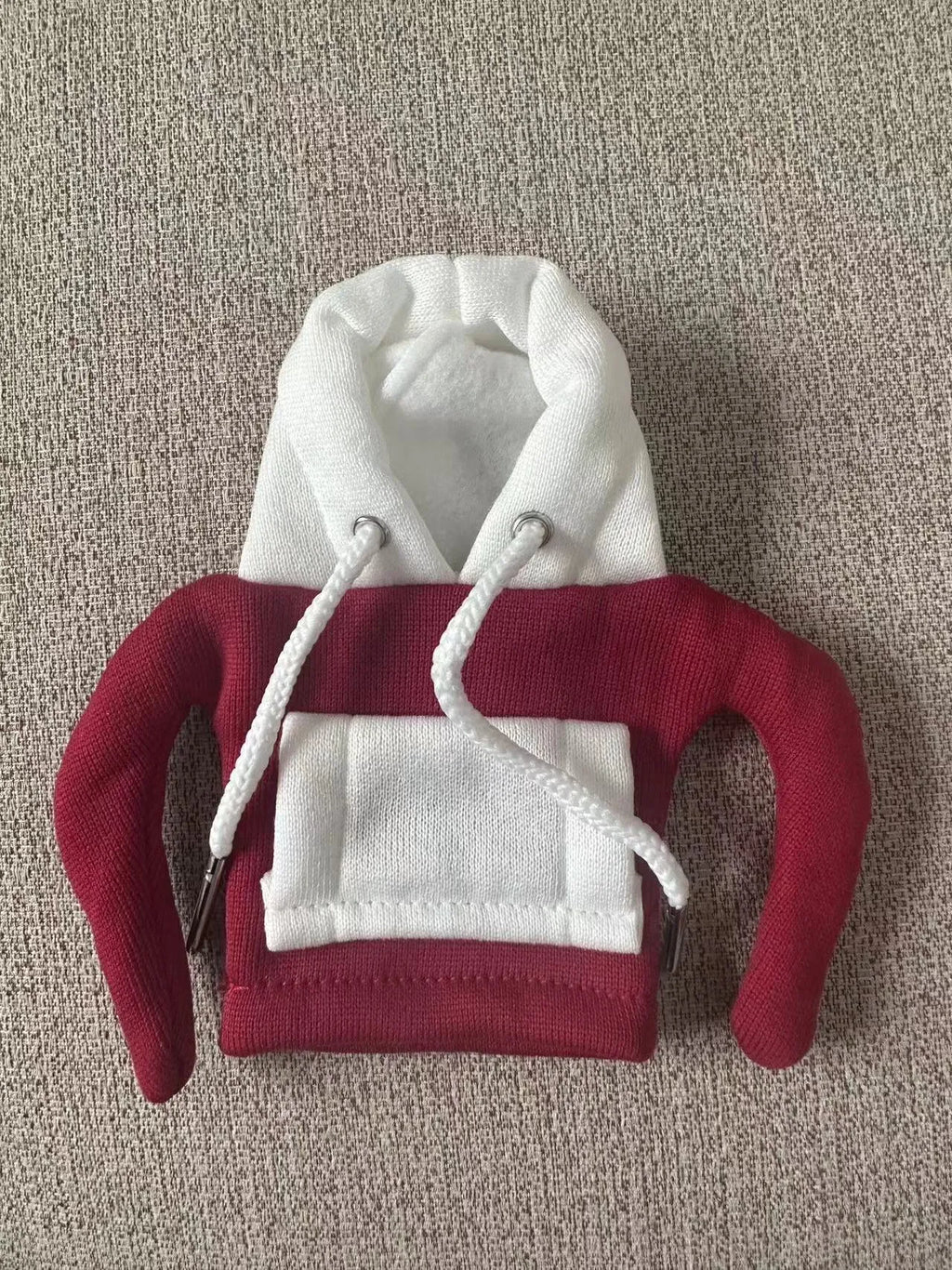 Polyester car gear lever cover in hooded hat design with multiple colour options on 12x13cm universal fit decorative accessory