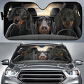 Car snow protection front gear made of aluminum film foam polyester fabric with lanyard installation system