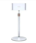Black and white tablet desktop bracket with telescopic height adjustment for 11-inch devices