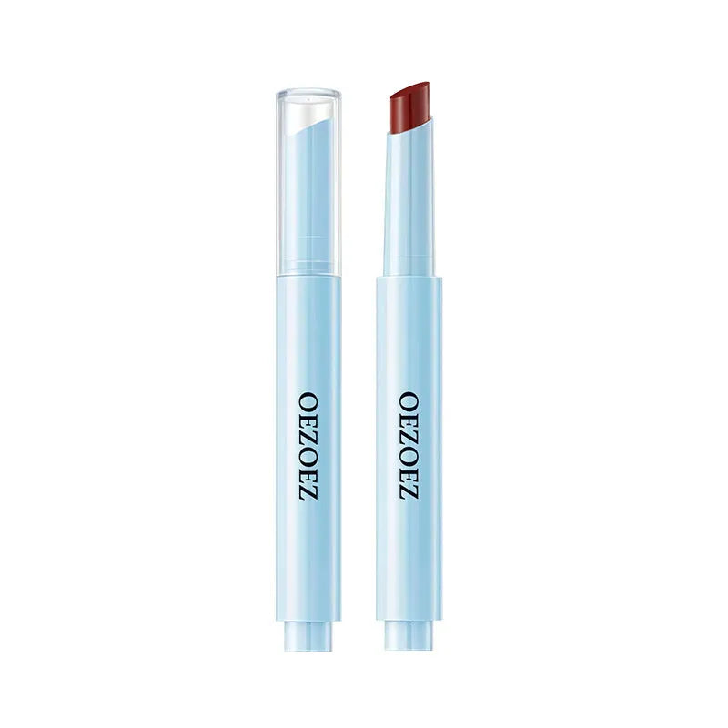 Waterproof and moisturising lipstick in a silver case, shown in one of six colour options from Z0033-G01 to Z0033-G06.