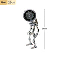 Copper and silver robot study atmosphere light with custom graphics in 22cm and 29cm sizes
