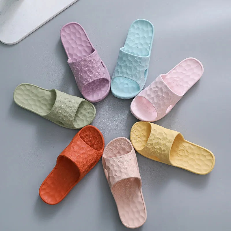 Unisex EVA flip-flop slippers in candy colours, anti-skid sole, sizes 35-44