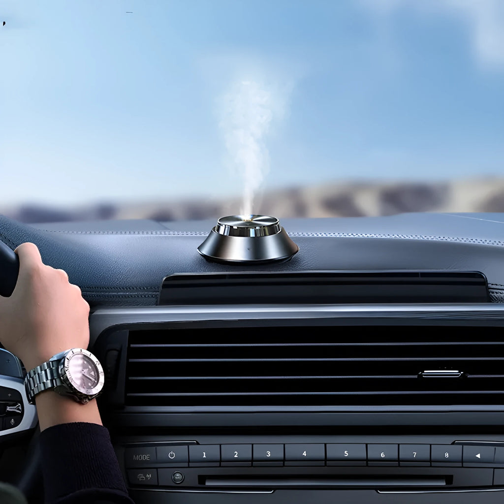 Black butterfly shaped car aromatherapy air purifier with USB cable and essential oil bottle