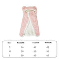 Pet cloak cotton velvet bear design in pink grey blue coffee, sizes S M L for cats and dogs