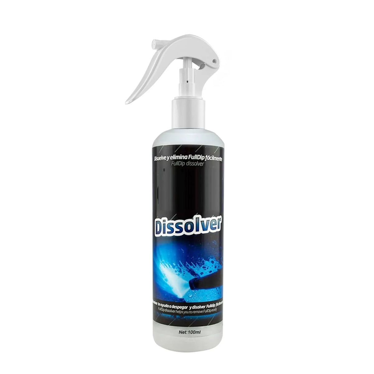 100ml bottle of water-based car interior foam cleaning agent for seat stain removal