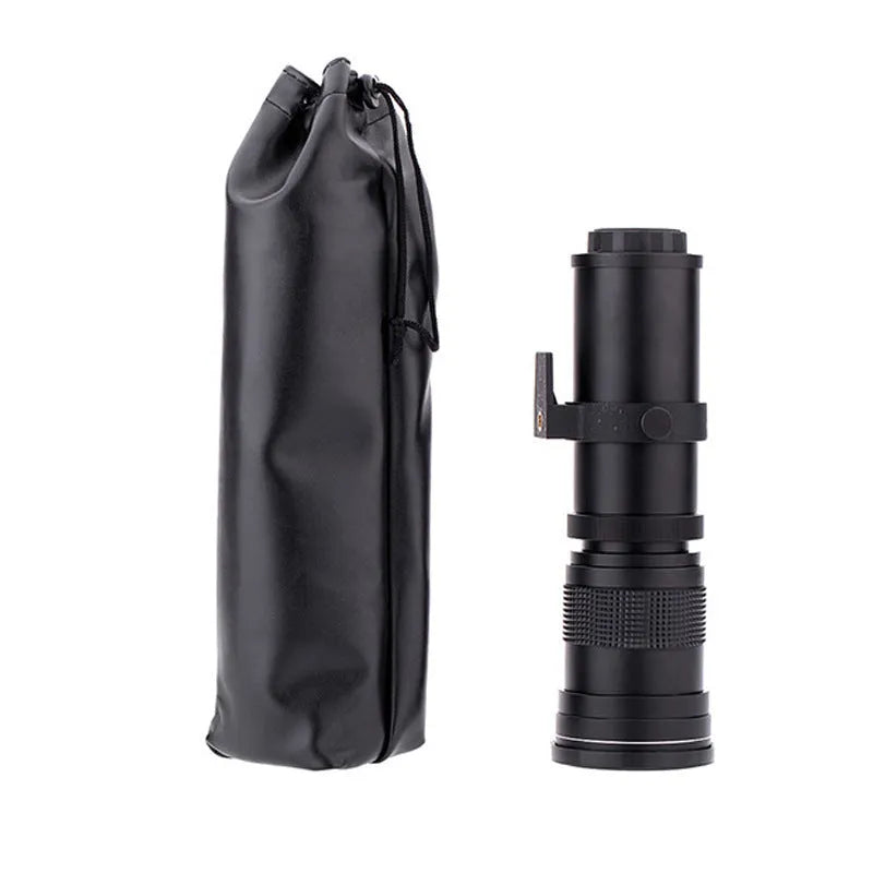 420-800mm manual focus telephoto zoom lens adapter with T-mount connector ring for cameras