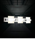 Stainless steel moistureproof mirror front lamp with LED neutral light, shown in 12cm to 68cm sizes with 1 to 4 heads.