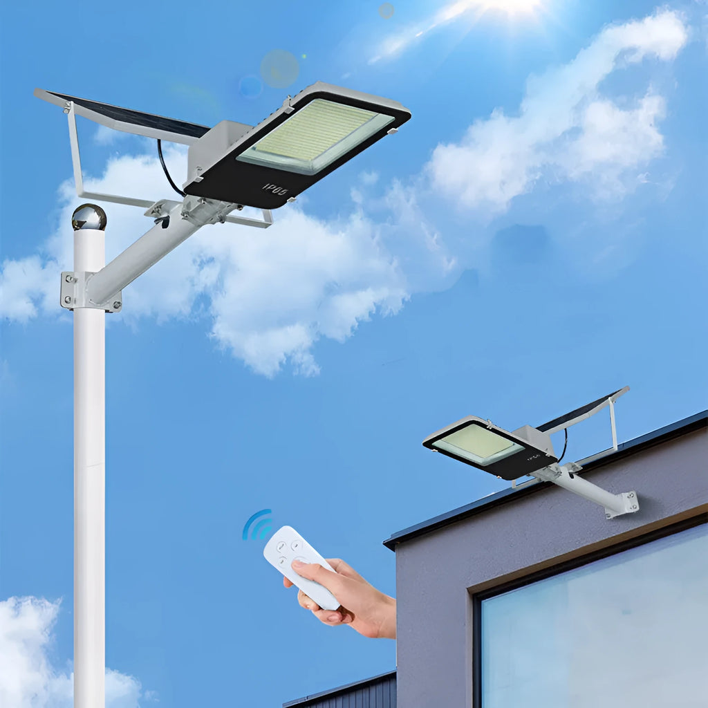 LED solar street lamp outdoor IP65 with 100W 200W 300W options and 12V induction switch