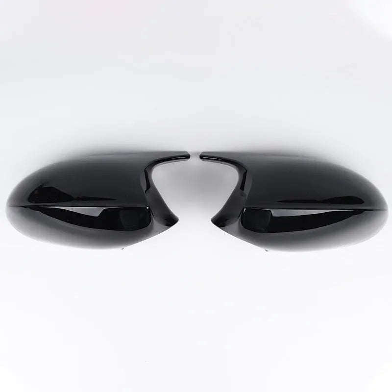 Pair of black ABS plastic rearview mirror housings for BMW 3 Series E90 side mirrors