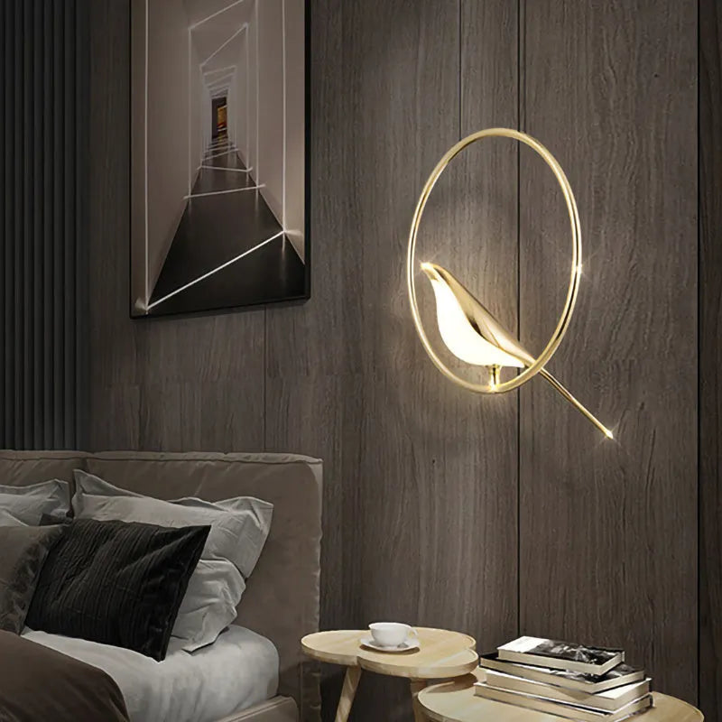 Modern minimalist magpie bird chandelier with zinc alloy framework and acrylic elements, 150cm height ceiling light
