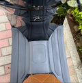 Motorcycle 3D rubber foot pad plate in black grey colour for front foot modification