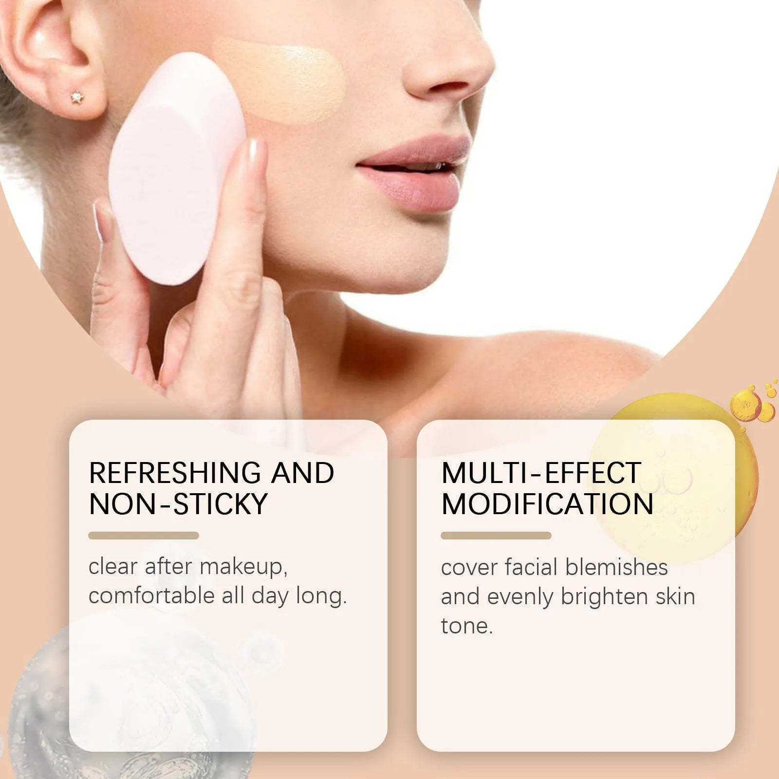 Medium skin tone moisturising concealer liquid foundation in a 3.5ml bottle.