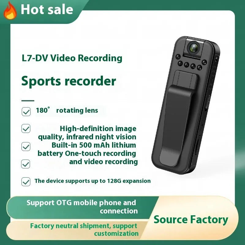 L7 HD home security camera with infrared night vision and WiFi connectivity