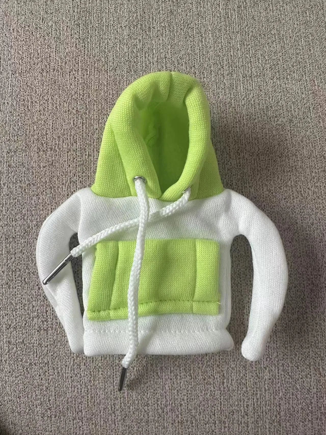 Polyester car gear lever cover in hooded hat design with multiple colour options on 12x13cm universal fit decorative accessory
