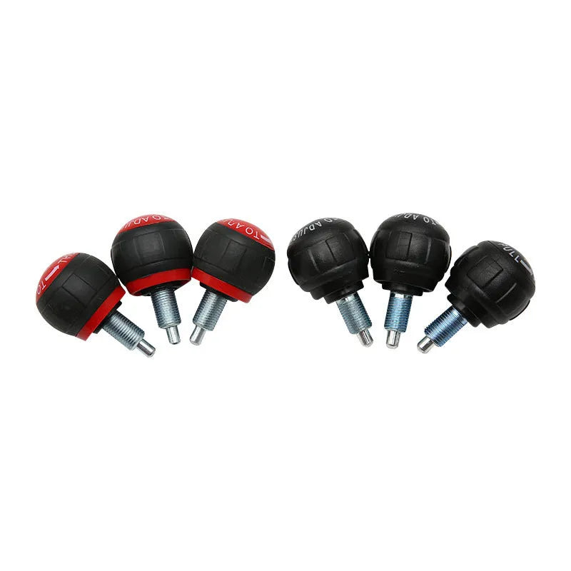 Spherical rotating pull pin spring in black or red, plastic and metal, Grade A fitness equipment accessory