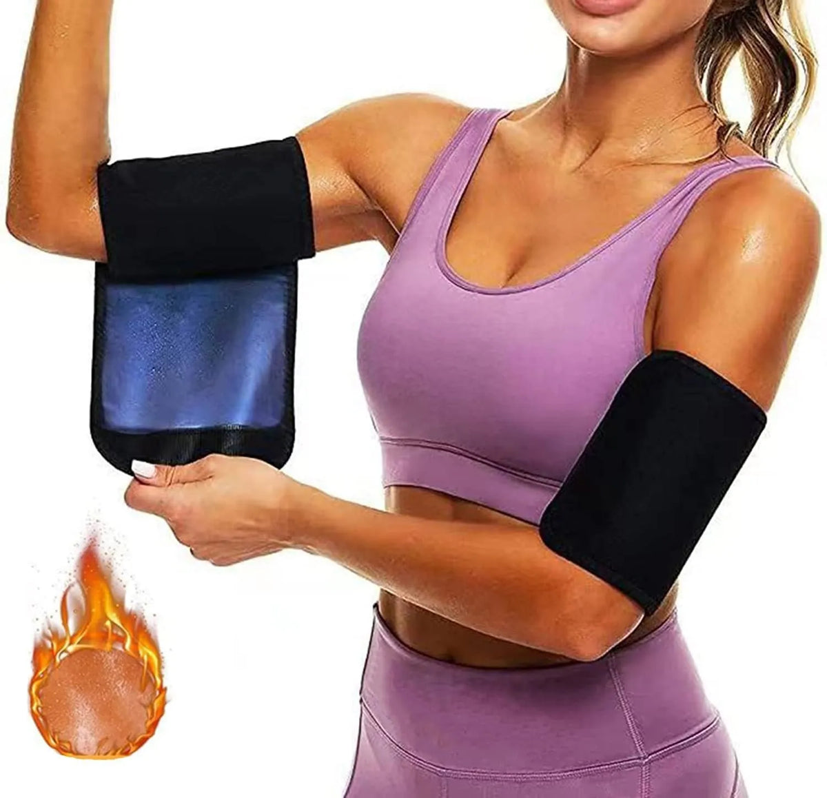 Arm band sports sweatband in multiple colour options with binding band design
