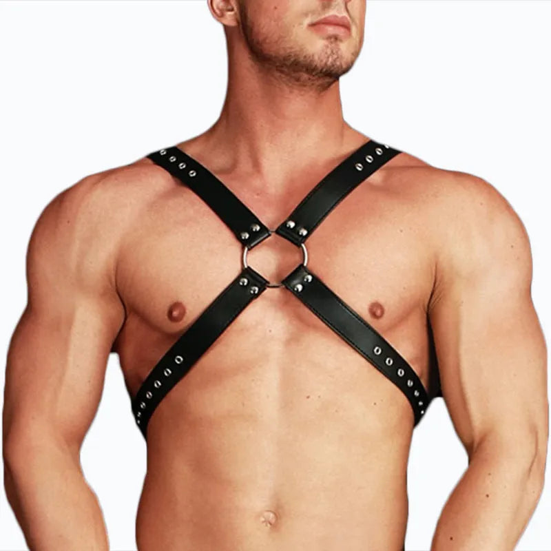 Black leather all-match fashion strap for casual and smart-casual wear