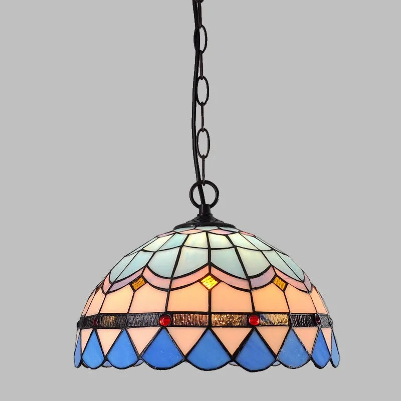 European retro Baroque chandelier with coloured glaze finish and abstract modelling.