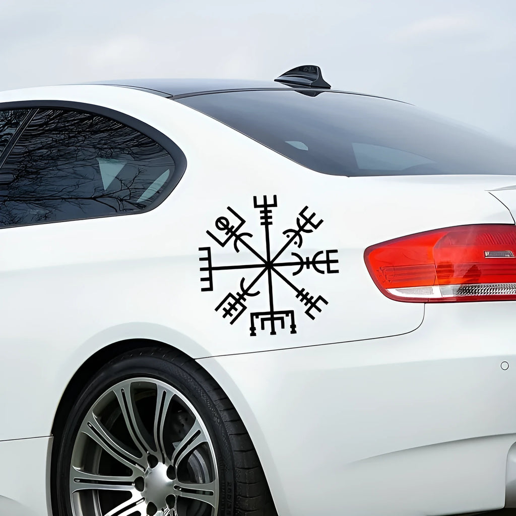 13x13cm vegetarian car body sticker made from vinyl material for vehicle windows or notebooks
